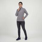 Women's Grey Zip Casual Jacket, Light Grey, small