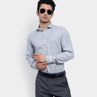Checks Formal Shirt, Light Grey, small image number null
