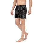 Men's Black Classic Fit Printed Boxers, Black, small