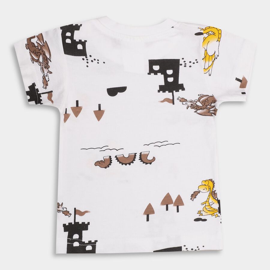 Infants' 100% Cotton T-Shirt, Beige, large image number null