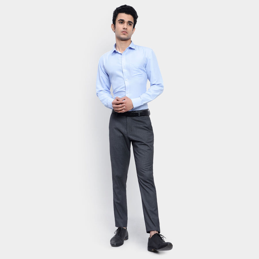 Solid Formal Shirt, Light Blue, large image number null