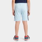 Boys Light Blue Regular Fit Graphic Print Bermuda Shorts, Light Blue, small