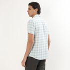 Men's Light Sage Green Cotton Classic Casual Shirt, हल्का हरा, small