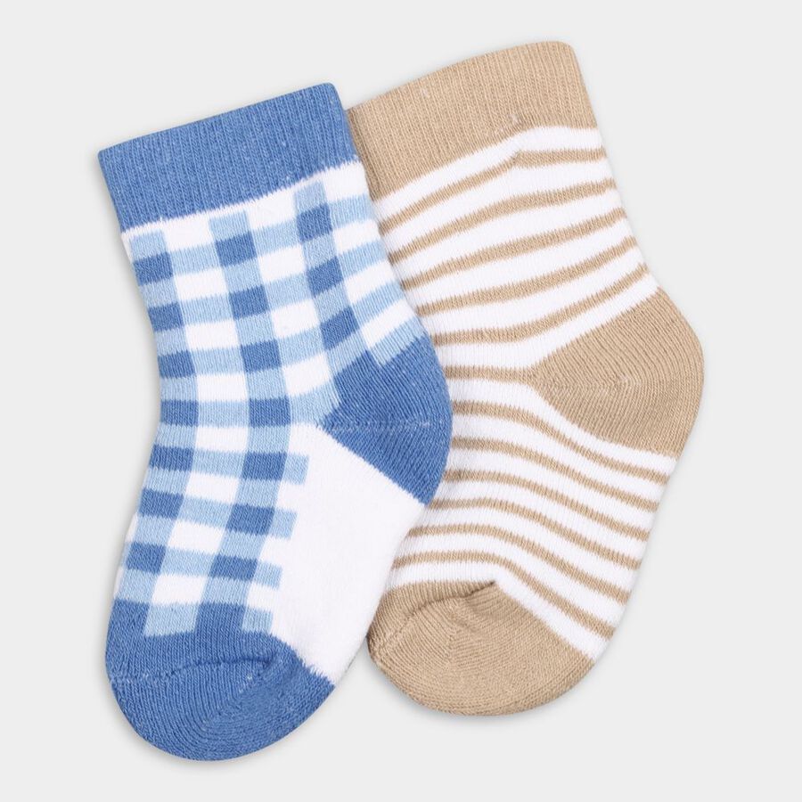 Infant's Socks (Pack of 2), Beige, large image number null