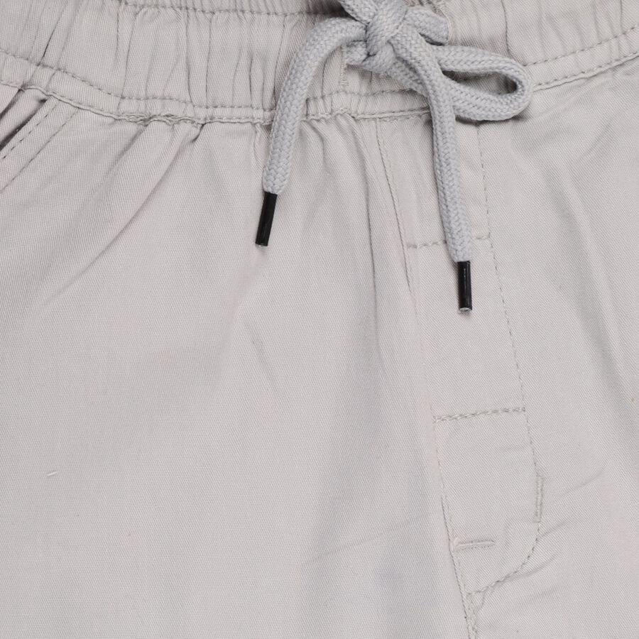 Boys' 100% Cotton Trousers , हल्का ग्रे, large image number null