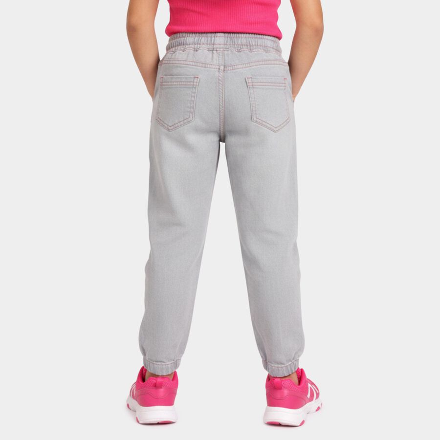Girls' Light Grey Regular Fit Classic Jeans, Light Grey, large