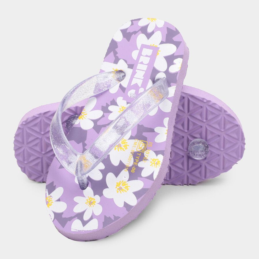 Kids' Printed Slipper, लाइलेक, large image number null