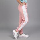 Girls' Soft Pink Sporty Side Panel Winter Pyjama, गुलाबी, small image number null