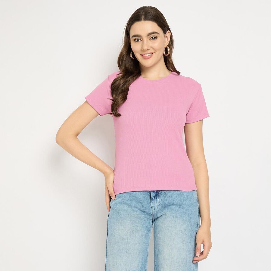 Ladies'  Crop  Top, Pink, large image number null