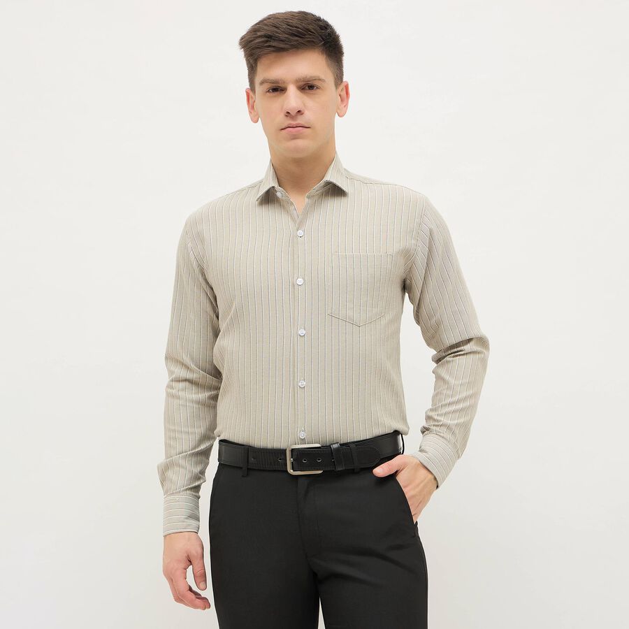 Men's Formal Shirt, Dark Green, large image number null