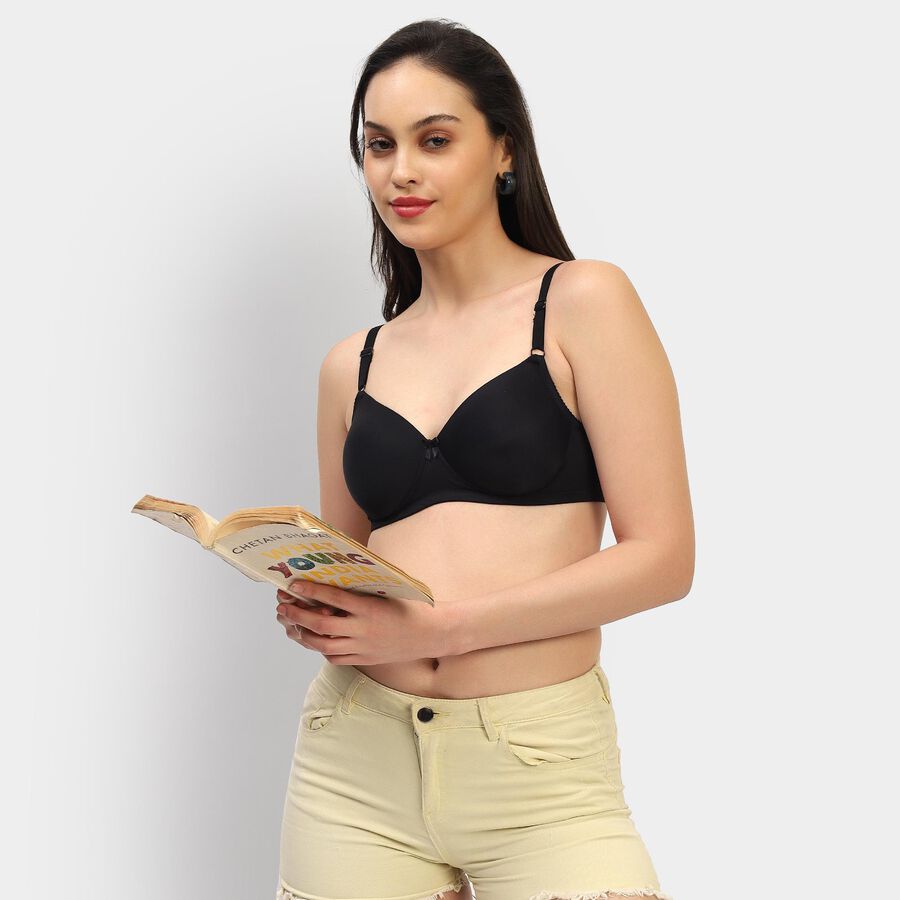 Ladies' Bra , काला, large image number null