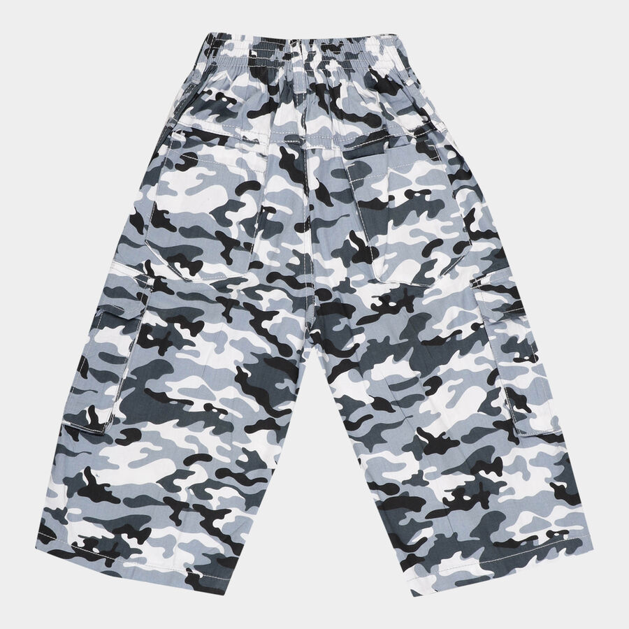 Boys Cotton Jamaican, हल्का ग्रे, large image number null