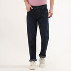 Men's Dark Indigo Relaxed Fit Classic Jeans, Dark Blue, small