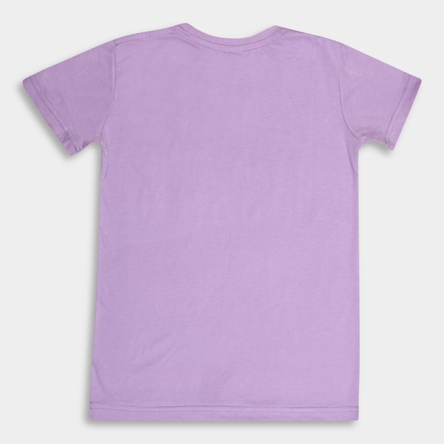 Boys Round Neck T-Shirt, Lilac, large image number null