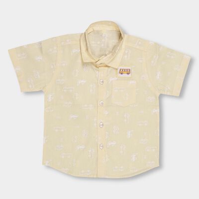 Infants' 100% Cotton Regular Collar Shirt