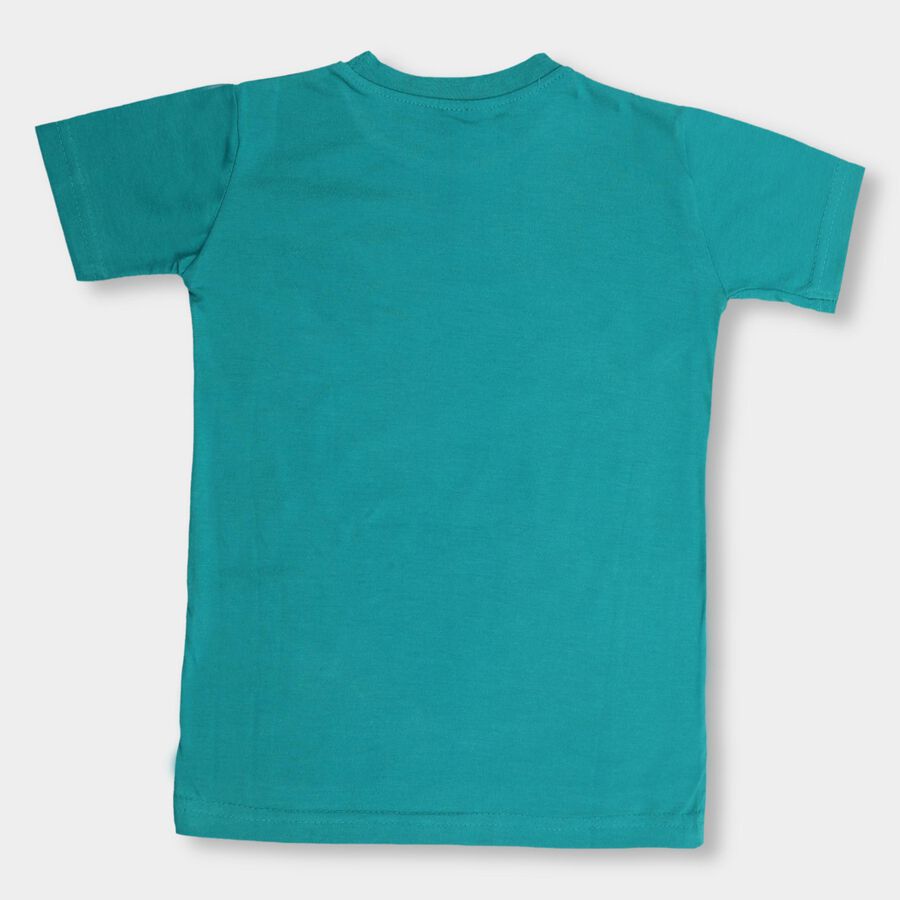Boys' Half Sleeves T-Shirt , Dark Green, large image number null