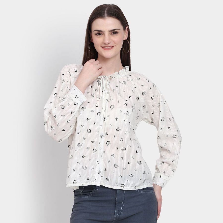 Ladies' Shirt, ऑफ व्हाइट, large image number null