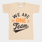 Boys Cotton T-Shirt, Beige, small image number null