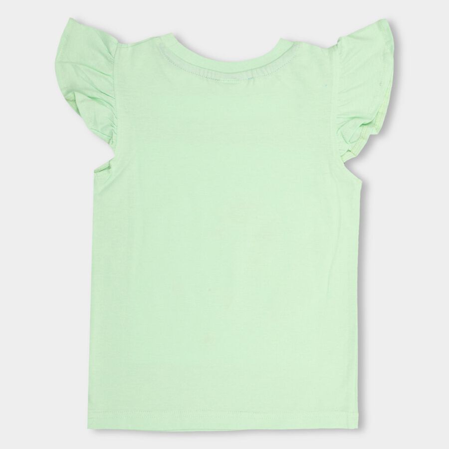 Girls' 100% Cotton T-Shirt , Light Green, large image number null