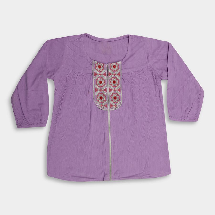Girls' Blouse, Lilac, large image number null