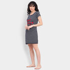 Stripes Nighty, Navy Blue, small image number null