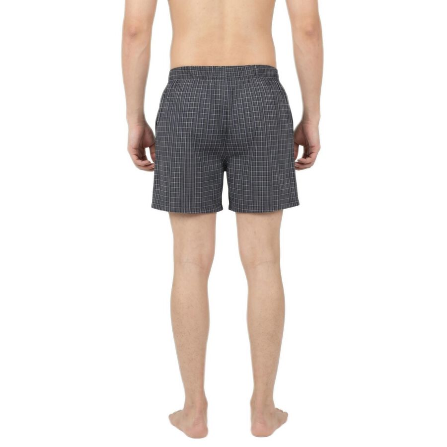 Men's Navy Blue Classic Fit Solid Boxers, Navy Blue, large