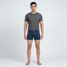 Men's Blue Regular Fit Trunks, टील ब्लू, small