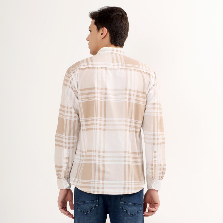 Men's 100% Cotton Regular Collar Casual Shirt , गहरा पीला, large image number null