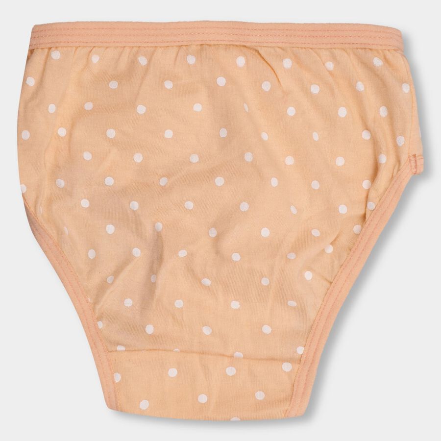 Girls' 100% Cotton Panty, Peach, large image number null