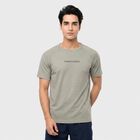 Men's Grey Crew Neck Regular Drifit T-Shirt, Light Grey, small