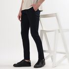 Men's Cross Pocket Slim Fit Casual Trousers, नेवी ब्लू, small image number null