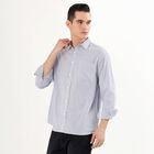 Men's Casual Shirt, Mid Blue, small image number null
