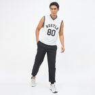 Men's Snow White V-Neck Athleisure T-Shirt, White, small