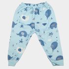 Infants' Light Blue Jogger Fit Elephant Printed Pyjama, हल्का नीला, small