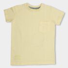 Boys' Half Sleeves T-Shirt, पीला, small image number null