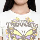 Round Neck T-Shirt, ऑफ व्हाइट, small image number null