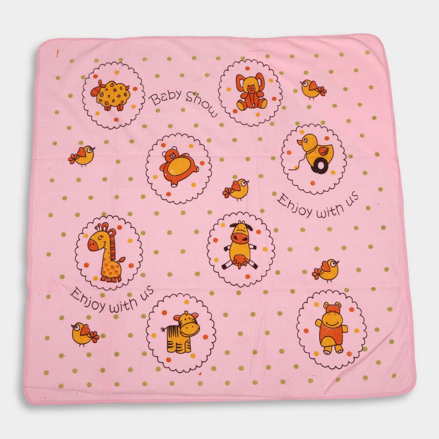 Infants' 100% Cotton Towel, Pink, large image number null