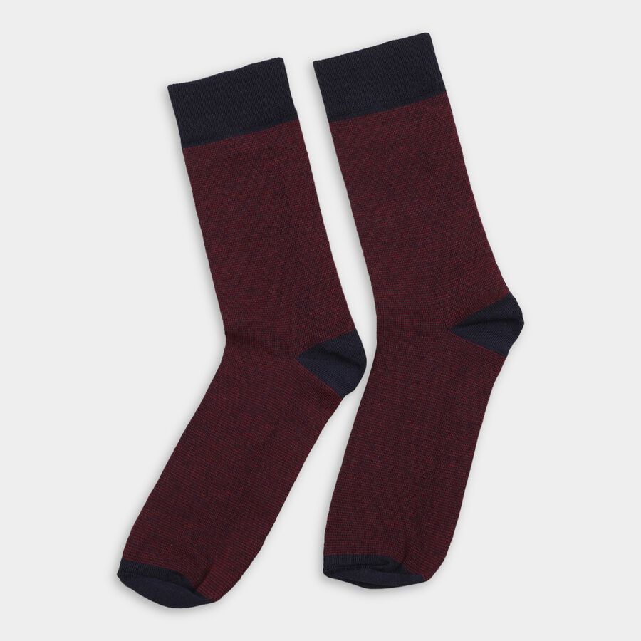 Men's Socks (Pack of 2), Maroon, large