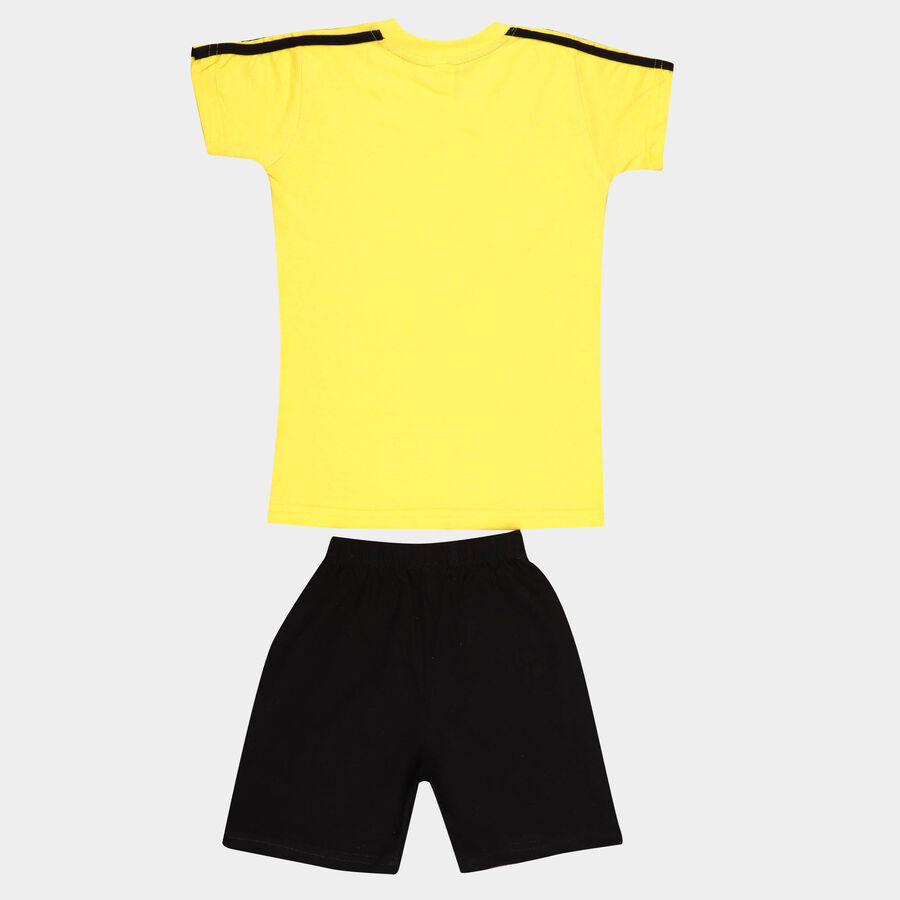 Boys Cotton Baba Suit, Yellow, large image number null