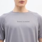 Men's Dark Grey Crew Neck Athleisure Drifit T-Shirt, गहरा ग्रे, small