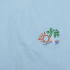 Girls Light Blue Round Neck Casual T-Shirt, हल्का नीला, small