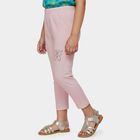 Girls' Pink Stretch Butterfly Embellished Legging, Light Pink, small