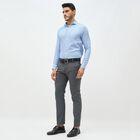 Men's Light Powder Blue Cotton Classic Collar Formal Shirt, मध्यम नीला, small image number null