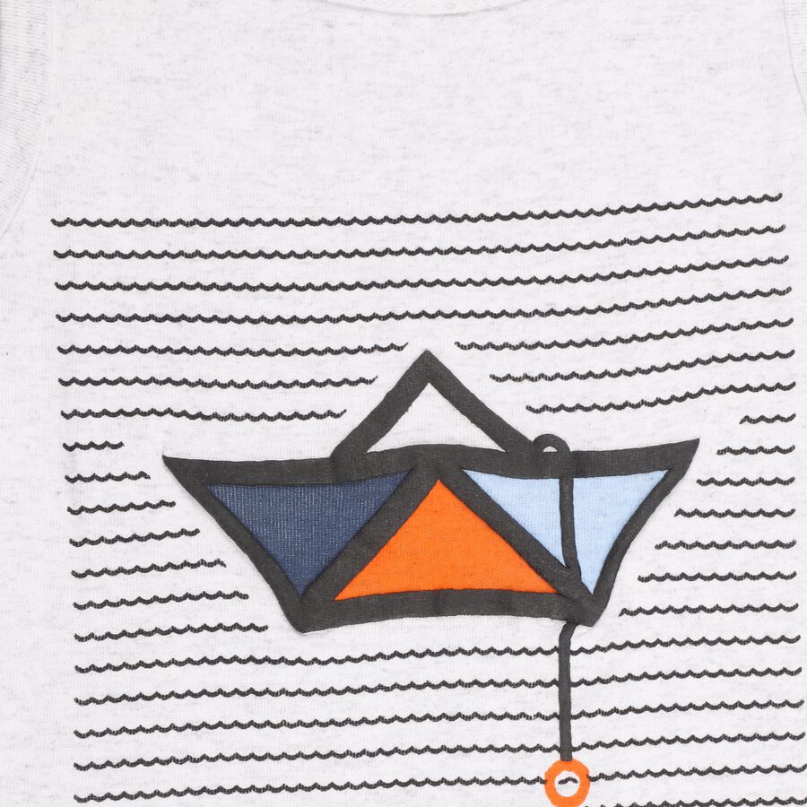 Boys' T-Shirt , Ecru Melange, large image number null