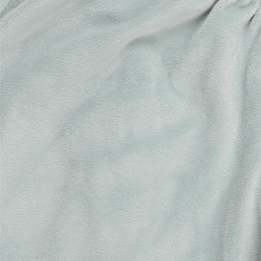 Girls' Light Sage Green Wide-Leg Elastic Waist Pyjama, एक्वा, large image number null