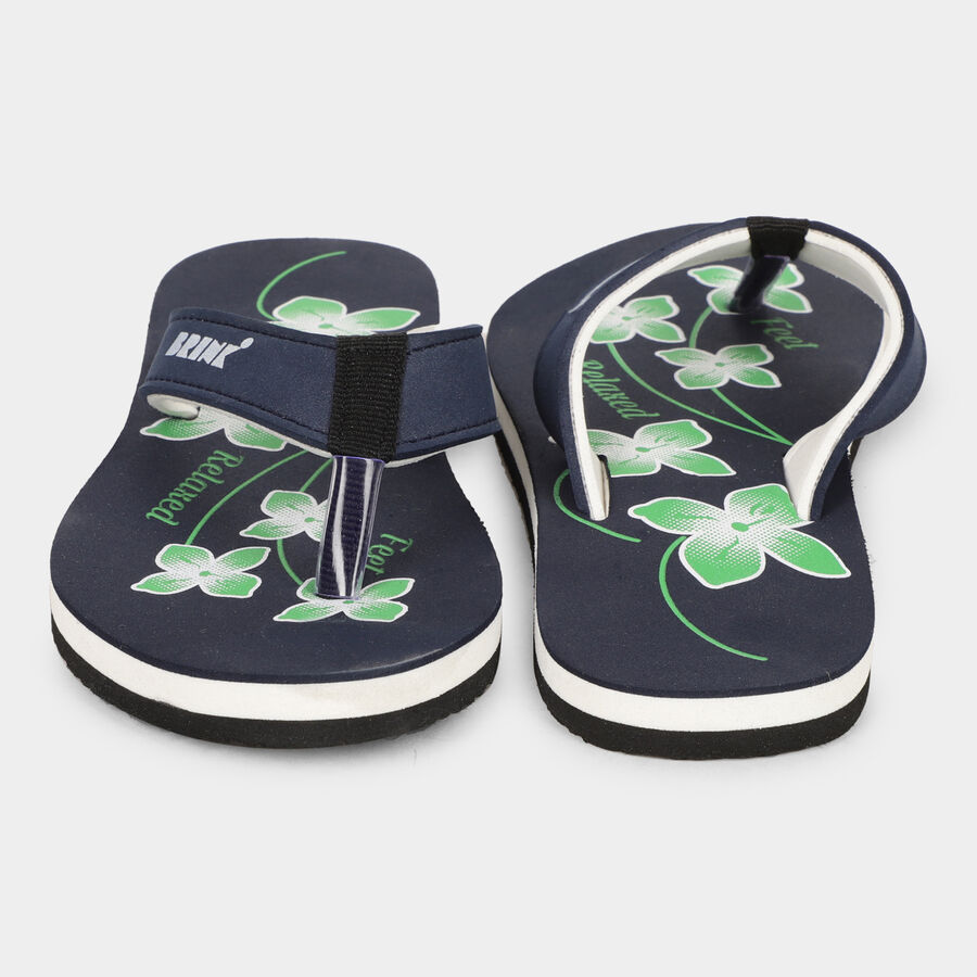 Ladies' Slippers, Navy Blue, large image number null