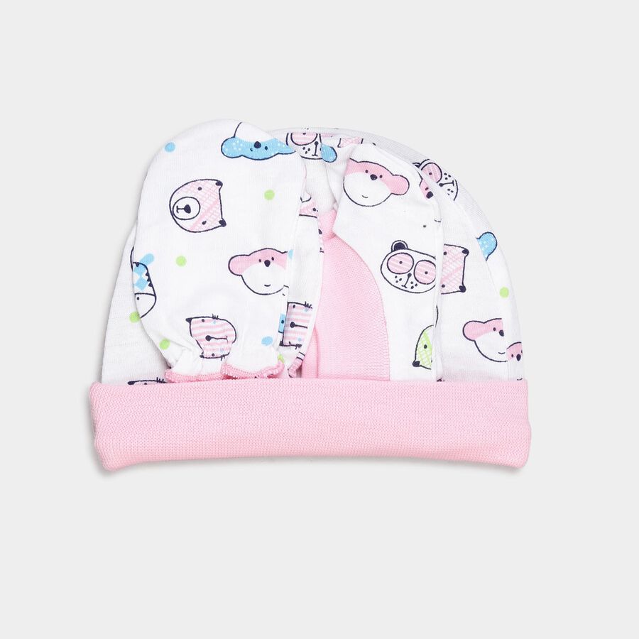 Infants Cotton Printed Baby Gift Set, White, large image number null