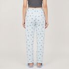 Women's Light Blue Straight Fit Star Printed Cotton Blend Pyjama, हल्का नीला, small
