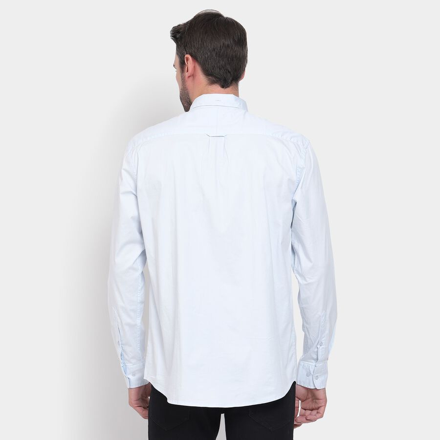 Men's 100% Cotton Casual Shirt, Light Blue, large image number null