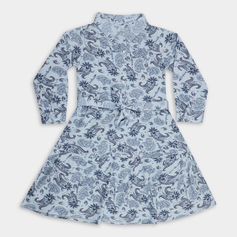 Girls' Dress , Light Blue, large image number null